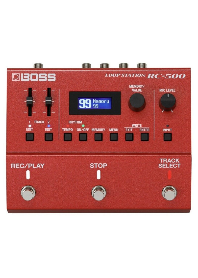 Boss RC 500 Loop Station Effects Pedal Red 1