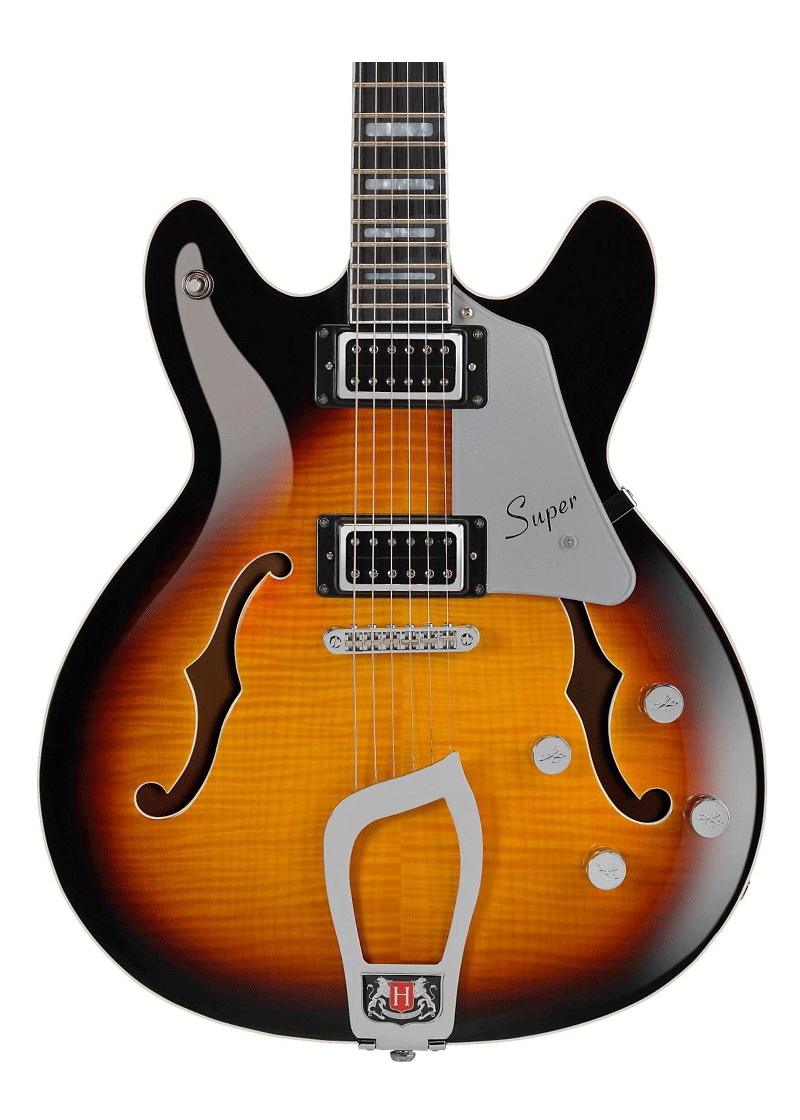 GUITARRA DE CUERPO SEMI-HUECO HAGSTROM VIKING WHT