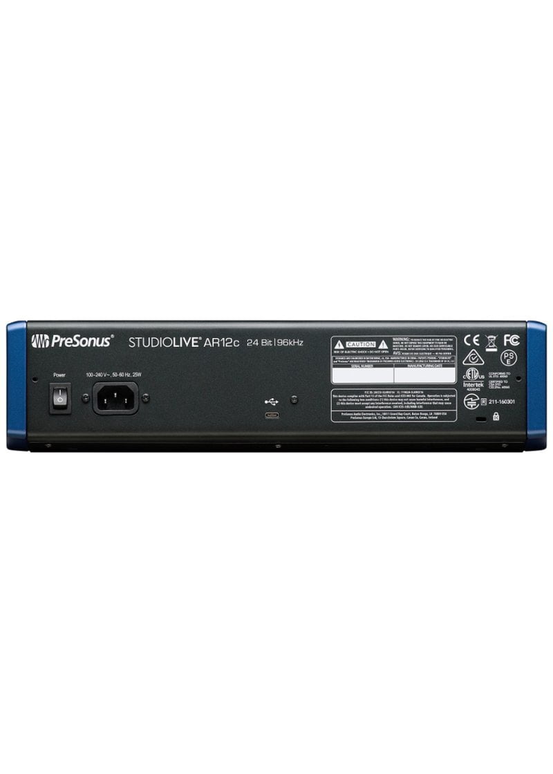 Presonus StudioLive AR12C Mezcladora Híbrida 14 canales USBC Music