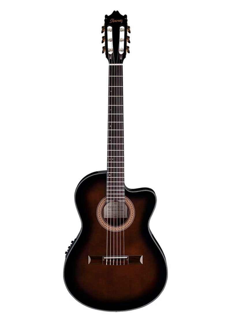 Ibanez GA35 Thinline Acoustic Electric Classical Guitar Dark Violin Burst 2