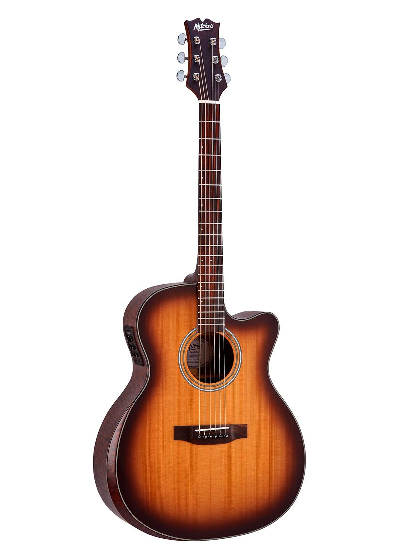 Mitchell Terra Series T413CEBST Auditorium Solid Torrefied Spruce Top Acoustic Electric 3