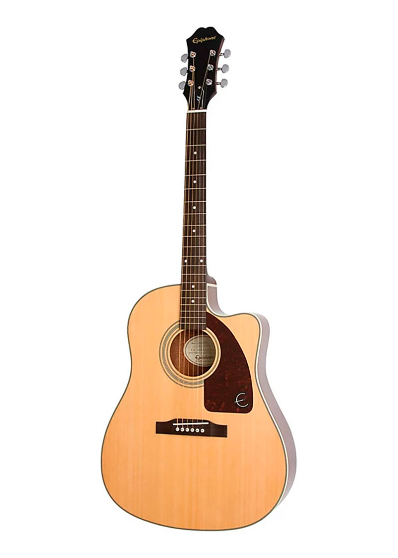 epiphone aj 210ce deluxe acoustic electric guitar natural 1